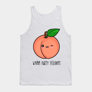 Warm Fuzzy Feelings Peach Tank Top